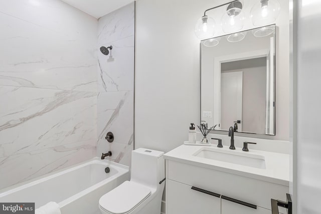 1724 Connecticut Ave NW Unit 8, Washington, DC 20009 - bathroom with shower / bath combination, toilet, and vanity