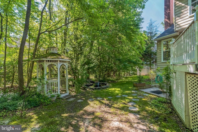 12221 Quadrille Ln, Bowie, MD 20720 - view of grassy yard with a gazebo