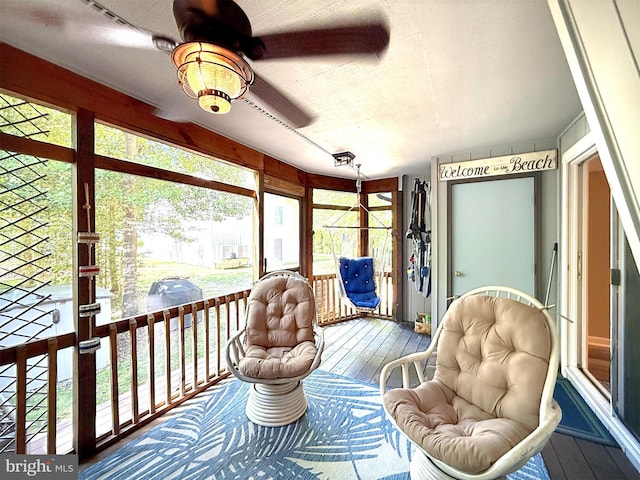 435 Lekites Ave Unit 435, Bethany Beach, DE 19930 - sunroom / solarium with a ceiling fan