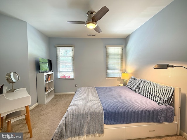 435 Lekites Ave Unit 435, Bethany Beach, DE 19930 - bedroom featuring carpet flooring, baseboards, and ceiling fan