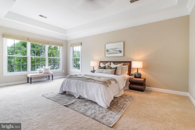 710 Crisfield Way, Annapolis, MD 21401 - carpeted bedroom featuring a raised ceiling and baseboards