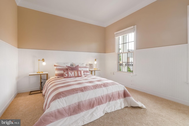 710 Crisfield Way, Annapolis, MD 21401 - bedroom featuring carpet, ornamental molding, wainscoting, and baseboards
