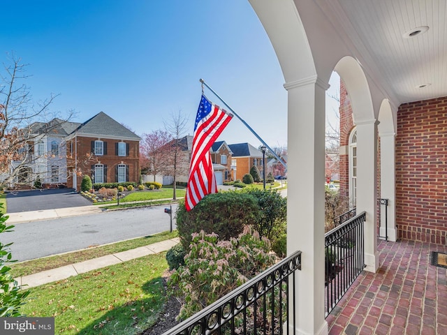 710 Crisfield Way, Annapolis, MD 21401 - balcony with covered porch and a residential view