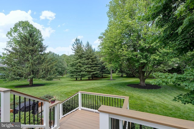 12 Meadow Woods Ln, West Grove, PA 19390 - view of grassy yard featuring a wooden deck