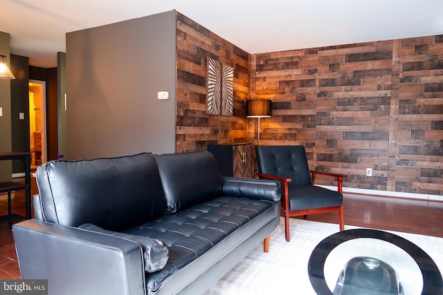 5538 Karen Elaine Unit 1625, Hyattsville, MD 20784 - living area featuring wood finished floors and wooden walls
