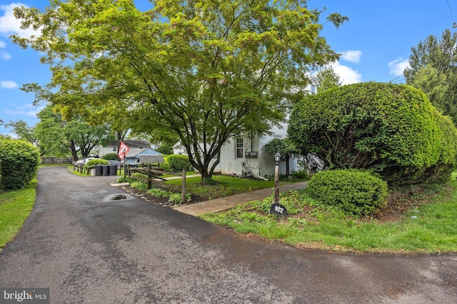 view of front facade featuring driveway