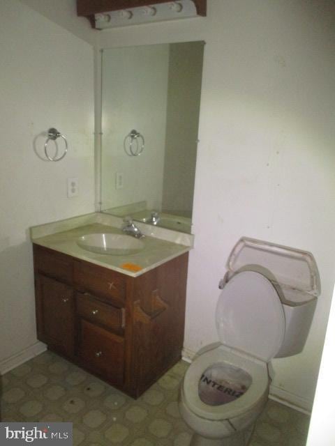 9410 Chippenham Dr, Laurel, MD 20723 - half bathroom featuring vanity and toilet