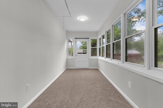 29823 Hillview Dr, Mechanicsville, MD 20659 - unfurnished sunroom featuring carpet flooring and baseboards