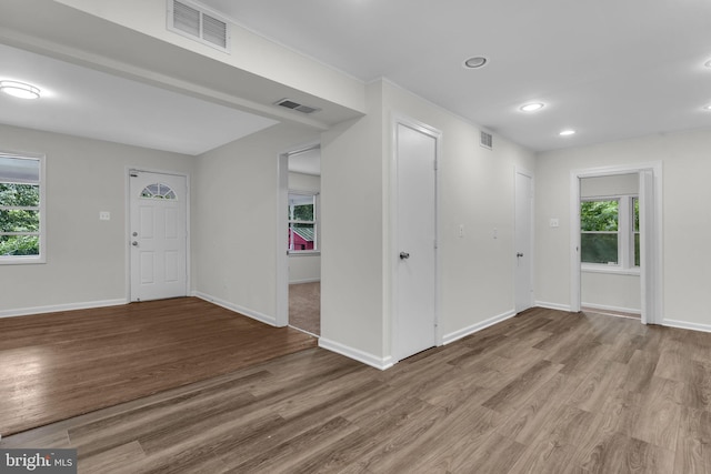 29823 Hillview Dr, Mechanicsville, MD 20659 - foyer entrance with wood finished floors, healthy amount of natural light, baseboards, and recessed lighting