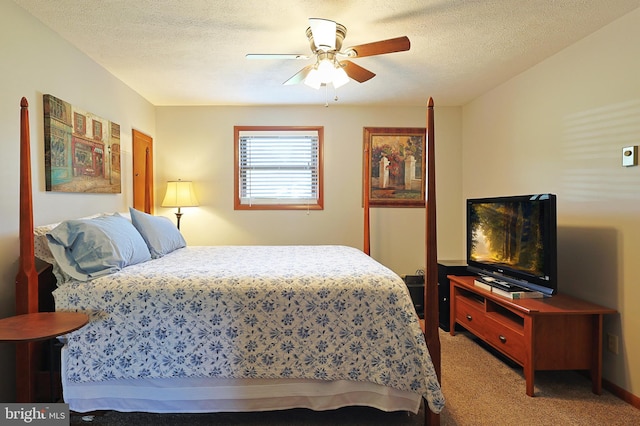 14600 Barton Blvd SW, Cresaptown, MD 21502 - bedroom featuring carpet floors, a ceiling fan, and a textured ceiling