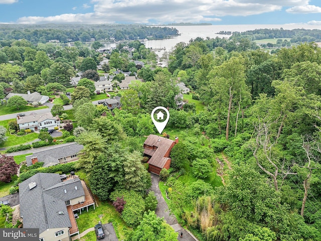 210 Providence Rd, Annapolis, MD 21409 - aerial perspective of suburban area featuring a nearby body of water