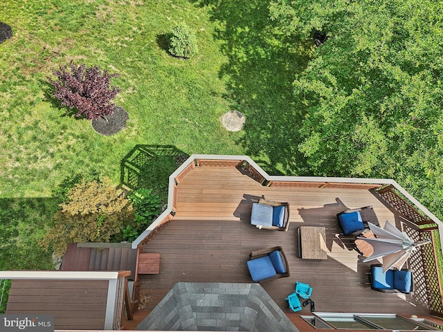 210 Providence Rd, Annapolis, MD 21409 - view of wooden terrace
