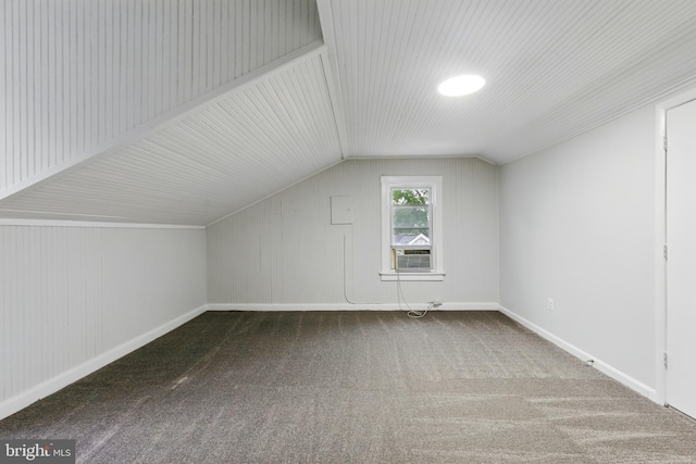 1208 Larchmont Ave, Capitol Heights, MD 20743 - additional living space with lofted ceiling, carpet, cooling unit, and baseboards