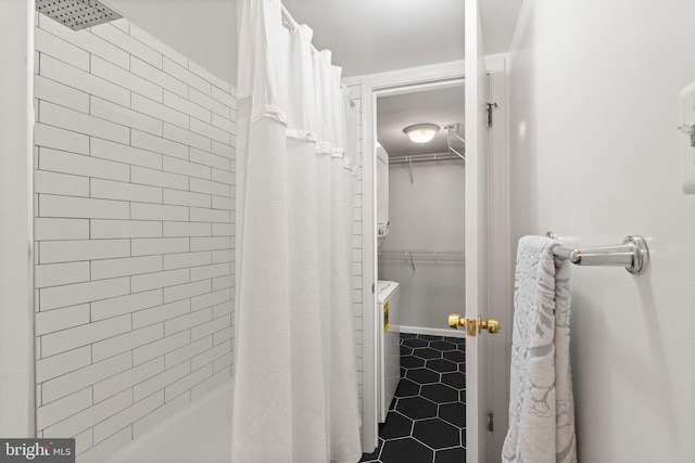 122 N Bedford St Unit A, Arlington, VA 22201 - full bath with shower / bathtub combination with curtain