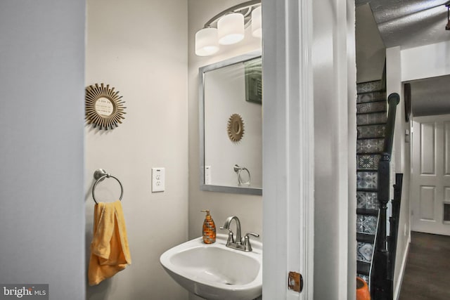 504 Domain Ct, Odenton, MD 21113 - bathroom featuring a sink and wood finished floors