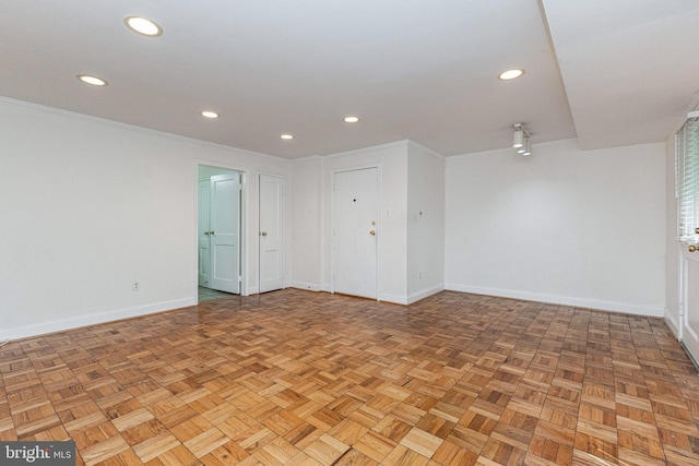10401 Montrose Ave Unit 10401, Bethesda, MD 20814 - spare room with baseboards and recessed lighting