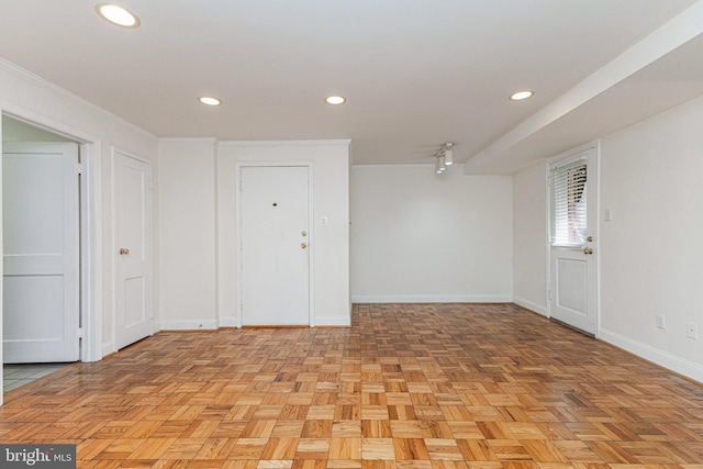 10401 Montrose Ave Unit 10401, Bethesda, MD 20814 - unfurnished room with baseboards and recessed lighting