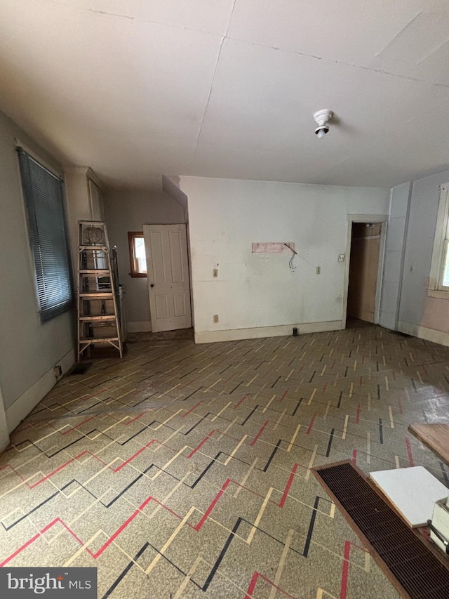 353 Pine St, Bellefonte, PA 16823 - spare room featuring baseboards