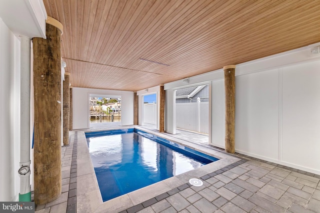 31 Phyllis Ln, Manahawkin, NJ 08050 - indoor pool featuring fence and a patio