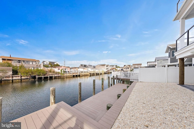 31 Phyllis Ln, Manahawkin, NJ 08050 - dock area featuring a residential view and a water view