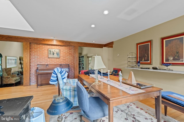 2 Fieldspring Ct, Lutherville Timonium, MD 21093 - home office featuring wood finished floors and recessed lighting