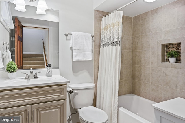 1016 Bellview Rd, Mclean, VA 22102 - bathroom with vanity and shower / tub combo with curtain