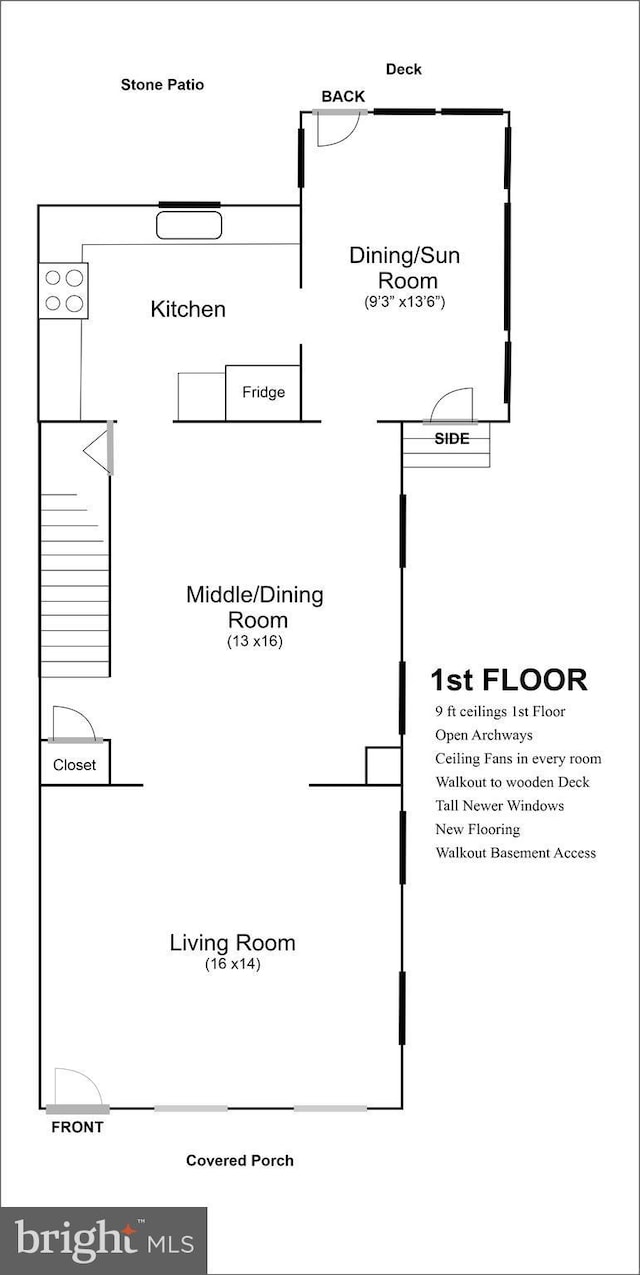 313 E Cherry St, Palmyra, PA 17078 - property floor plan