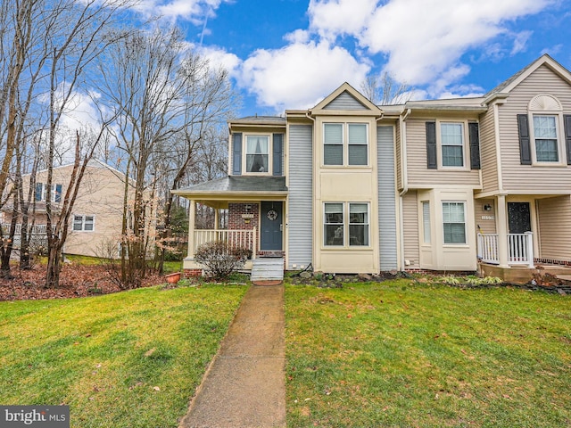 11580 Hill Meade Ln, Woodbridge, VA 22192 - multi unit property with covered porch and a front yard