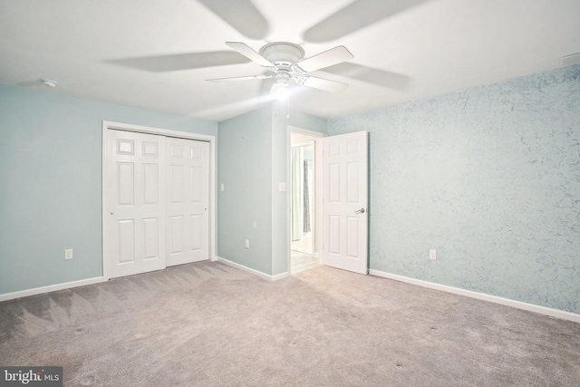 34637 Megan Ct, Lewes, DE 19958 - unfurnished bedroom with carpet, a closet, a ceiling fan, and baseboards
