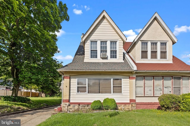917 Foulkrod St, Philadelphia, PA 19124 - view of front facade featuring roof with shingles and cooling unit