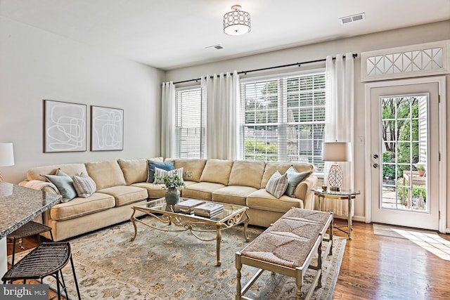 20337 Charter Oak Dr, Ashburn, VA 20147 - living room featuring wood finished floors