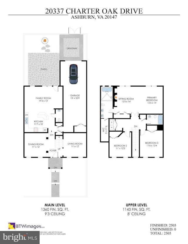 20337 Charter Oak Dr, Ashburn, VA 20147 - floor plan / room layout