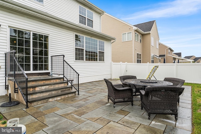 310 Windsor Rd, Mullica Hill, NJ 08062 - fenced backyard with a patio and outdoor dining space