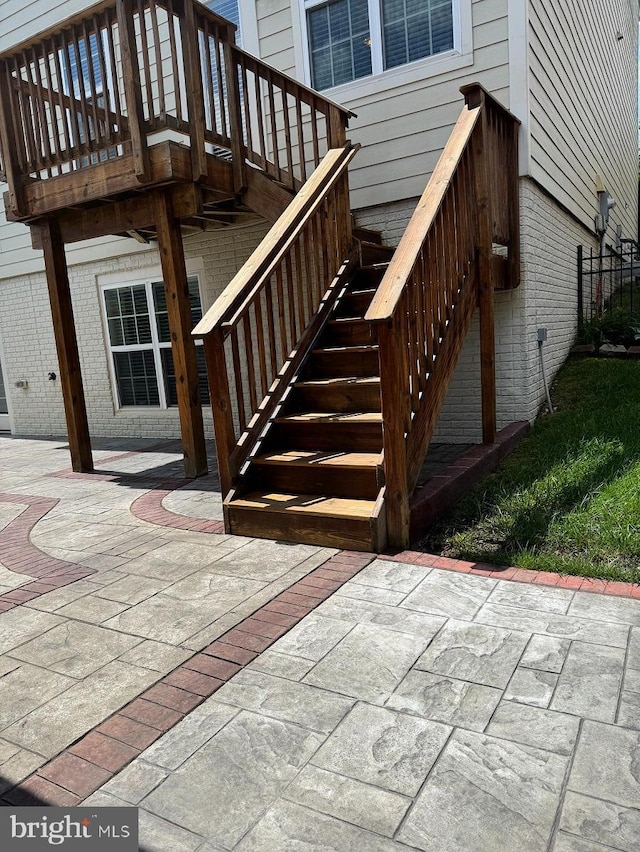 1719 Idlewild Blvd, Fredericksburg, VA 22401 - property entrance with a patio and a deck