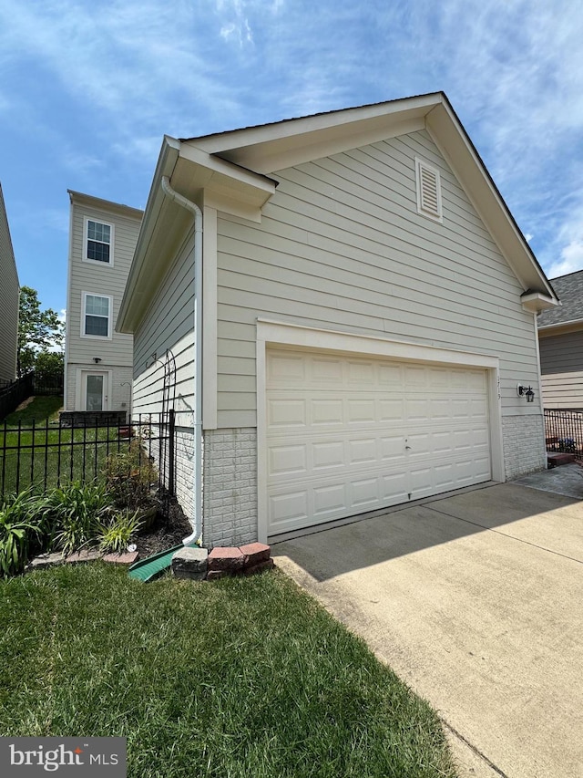 1719 Idlewild Blvd, Fredericksburg, VA 22401 - view of property exterior featuring a garage and concrete driveway