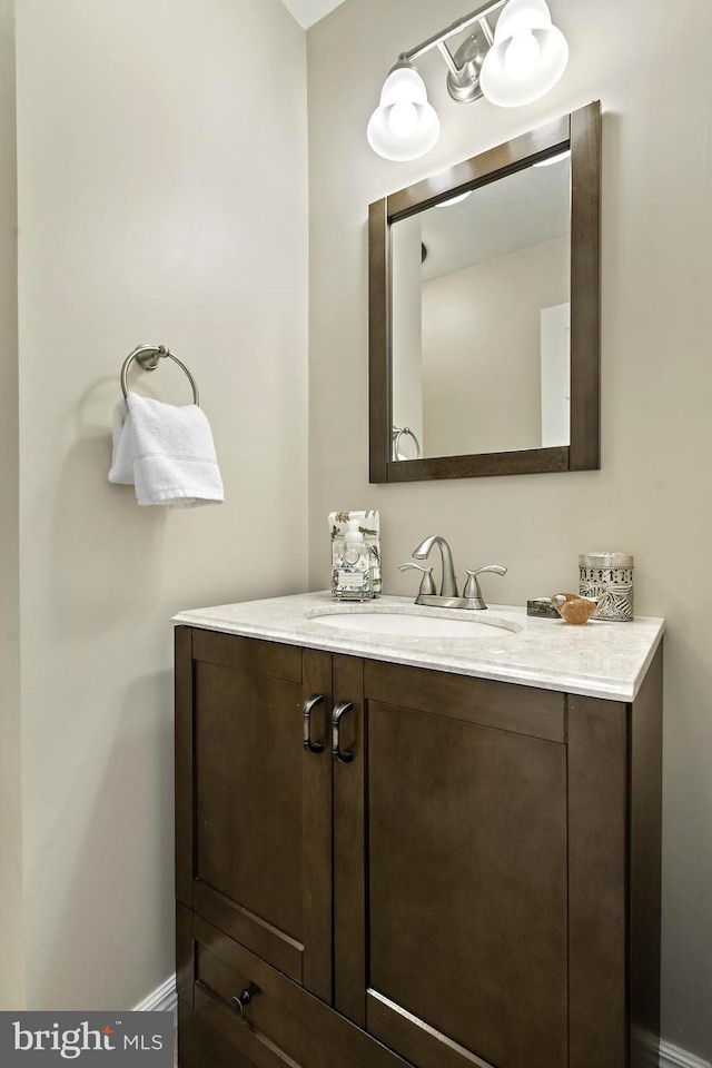 4714 Major Ct, Alexandria, VA 22312 - bathroom with vanity and baseboards