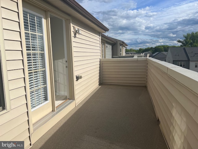 view of balcony