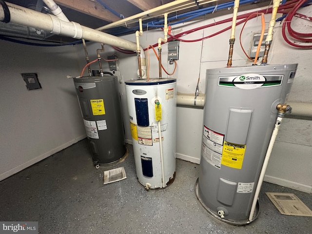 1844 W Master St, Philadelphia, PA 19121 - utility room with electric water heater