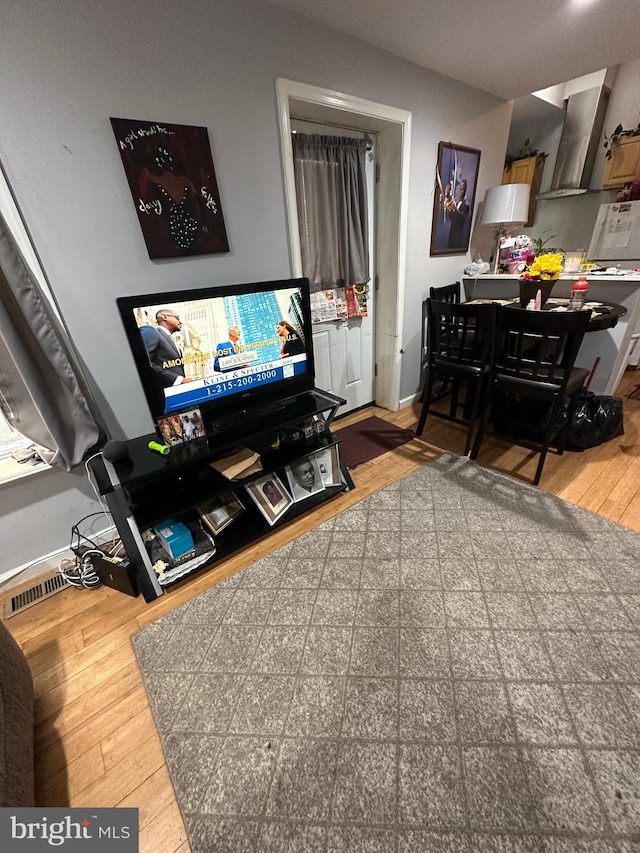 1844 W Master St, Philadelphia, PA 19121 - living area featuring wood finished floors