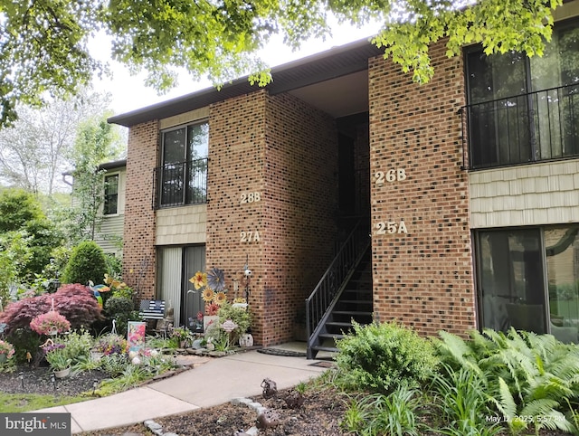 28B W Bluebell Ln, Mount Laurel, NJ 08054 - view of front of house with brick siding