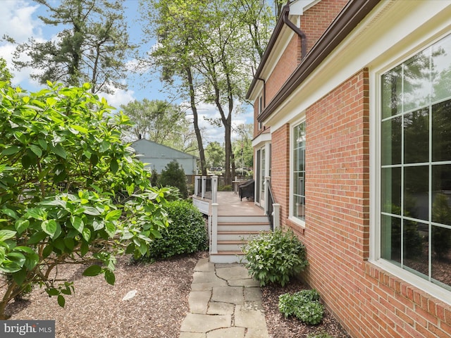 7287 Evans Mill Rd, Mclean, VA 22101 - view of yard featuring a wooden deck