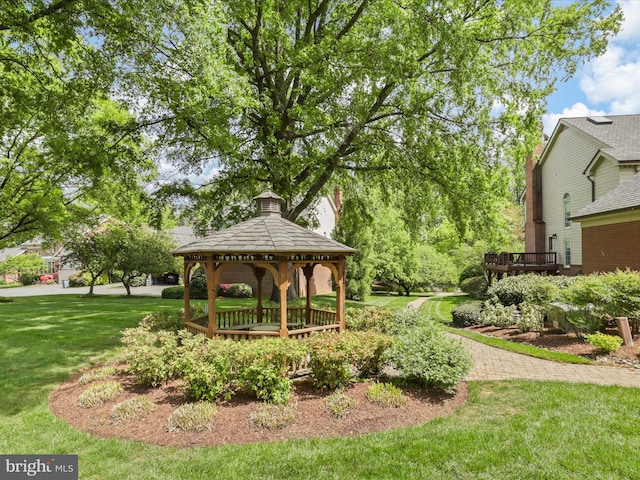7287 Evans Mill Rd, Mclean, VA 22101 - view of home's community with a gazebo and a yard