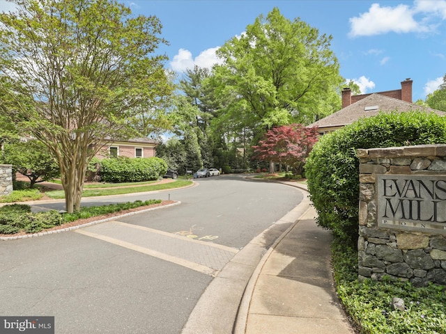7287 Evans Mill Rd, Mclean, VA 22101 - view of asphalt street with curbs
