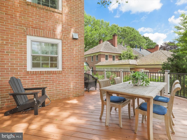 7287 Evans Mill Rd, Mclean, VA 22101 - deck with outdoor dining space