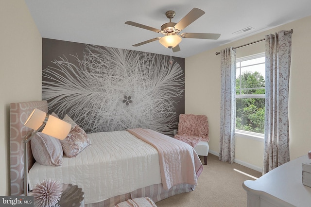 5385 Harrier Way, Waynesboro, PA 17268 - bedroom with carpet, baseboards, and a ceiling fan