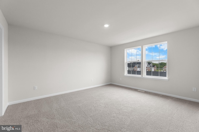 40 Marion Ave, Bordentown, NJ 08505 - spare room featuring baseboards, carpet, and recessed lighting