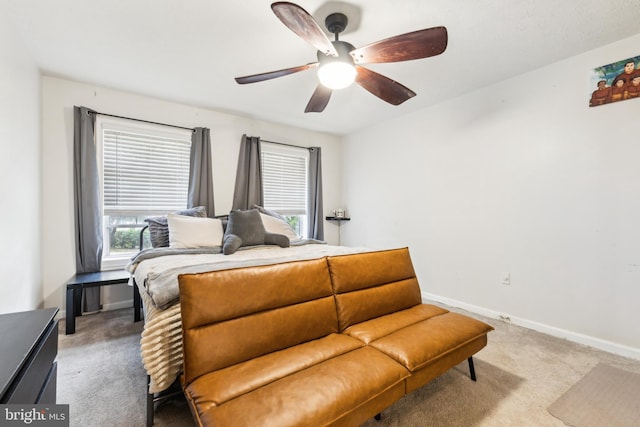 11500 Acton Ln, Waldorf, MD 20601 - bedroom with carpet flooring, multiple windows, and a ceiling fan