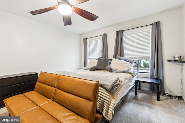 11500 Acton Ln, Waldorf, MD 20601 - carpeted bedroom with a ceiling fan and baseboards