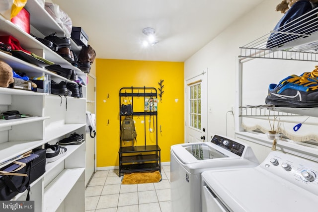 11500 Acton Ln, Waldorf, MD 20601 - washroom featuring independent washer and dryer and light tile patterned flooring
