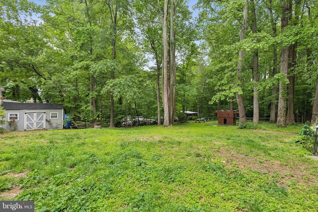 11500 Acton Ln, Waldorf, MD 20601 - view of yard featuring a storage unit